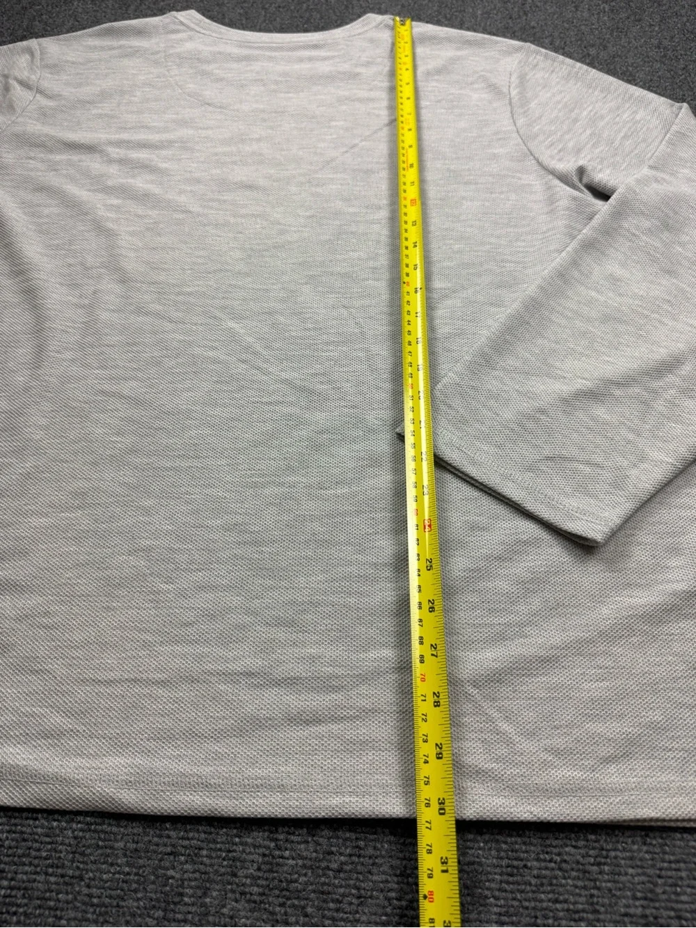 Tommy Bahama Men's Gray Textured Long Sleeve Crewneck Lounge Shirt Size XXL